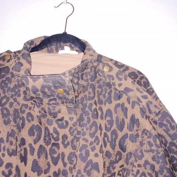 Leopard Print Plus Anorak Style Jacket NWOT - Picture 7 of 7
